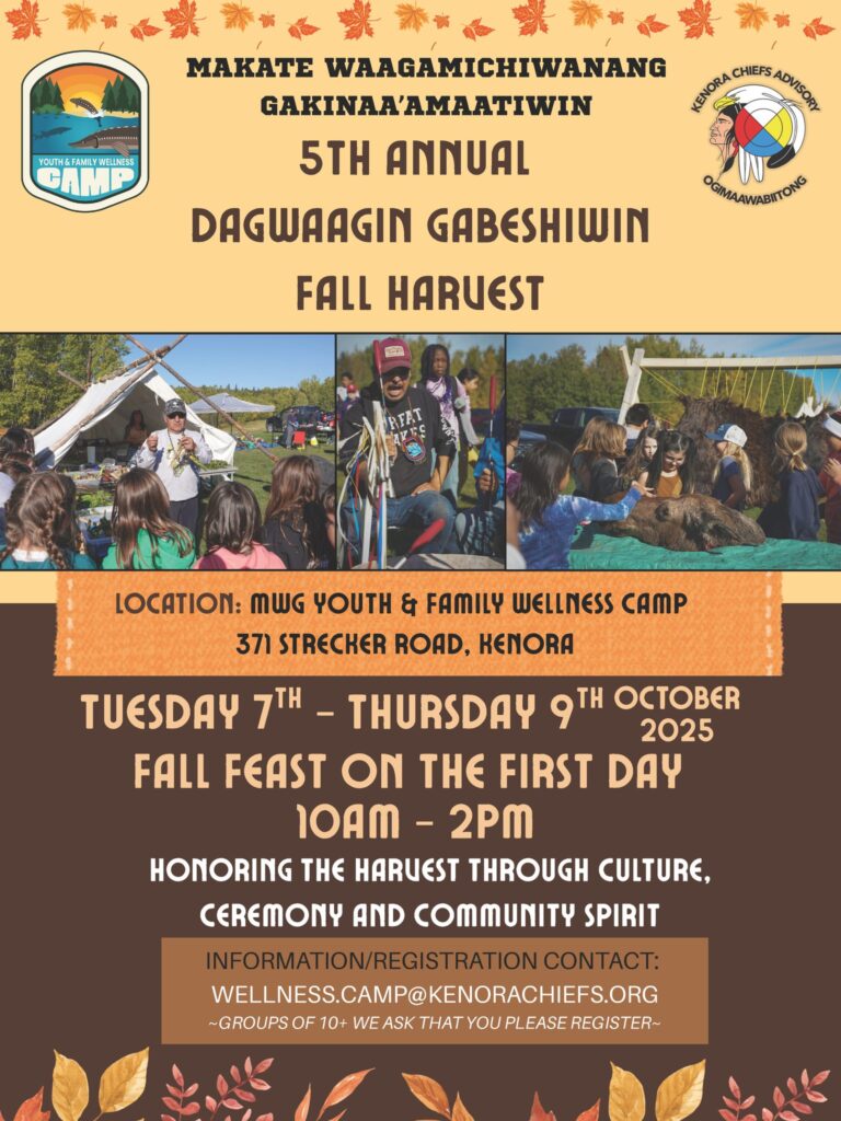 Kenora family camp fall harvest