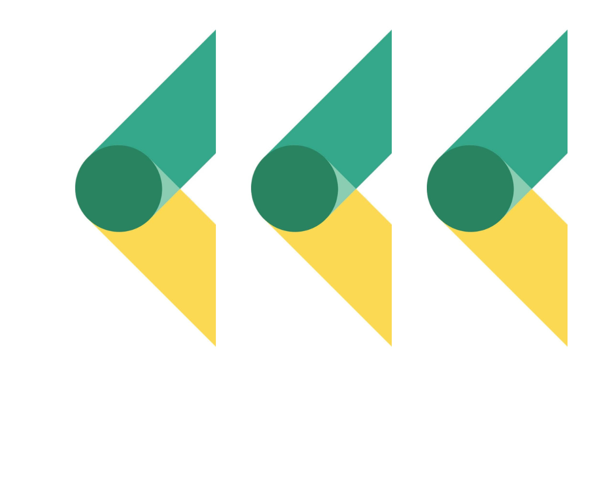 white graphic with green and yellow large arrows